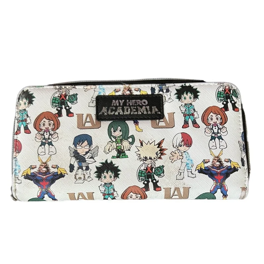 BIOWORLD Funimation My Hero Academia Tech Pocket Wallet White Clutch Card Holder